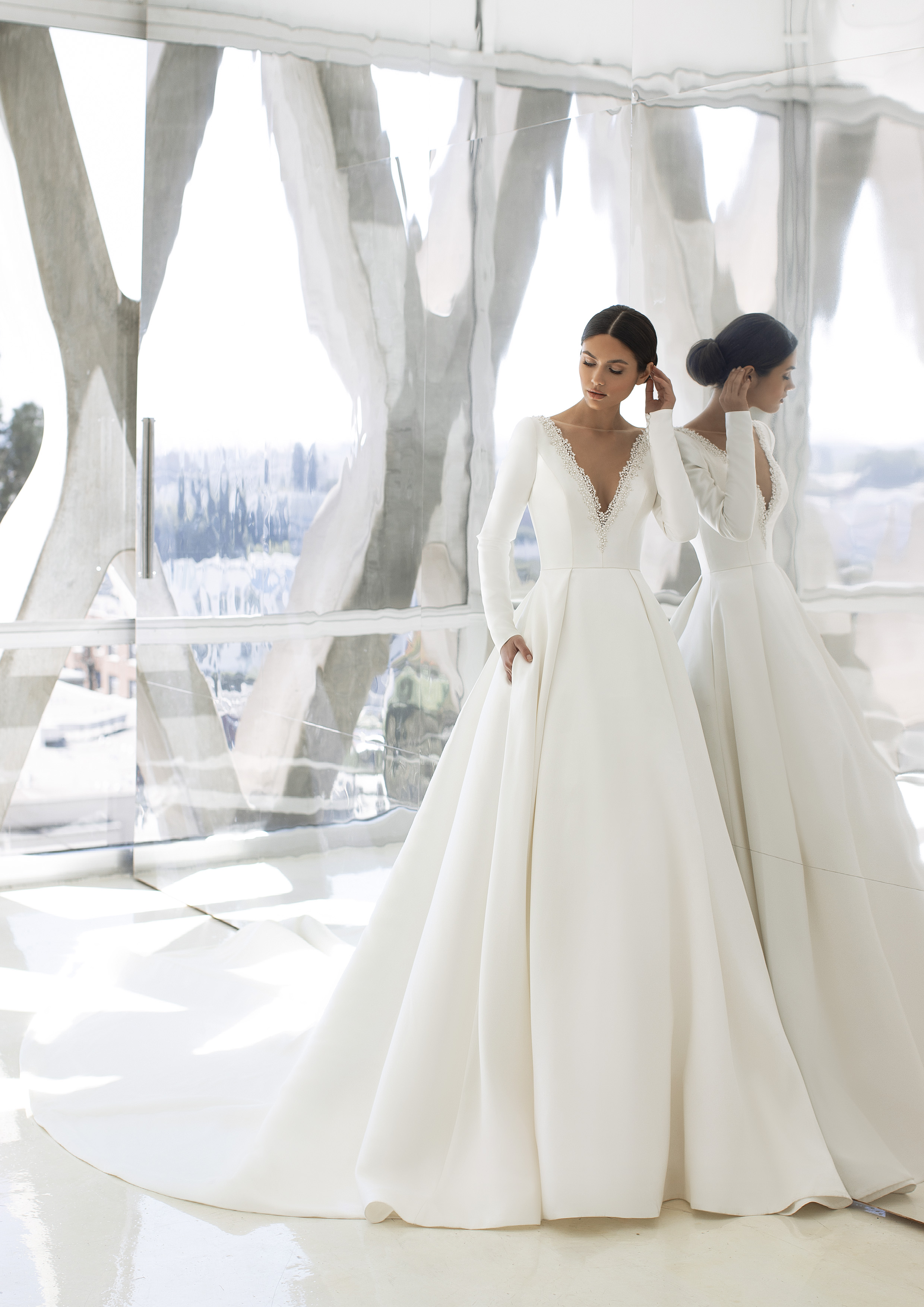 Vestido de noiva modelo Hepburn da coleção Pronovias 2021 Cruise Collection