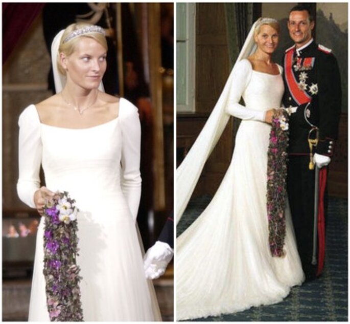 Vestido de noiva da Princesa Mette Marit de Noruega