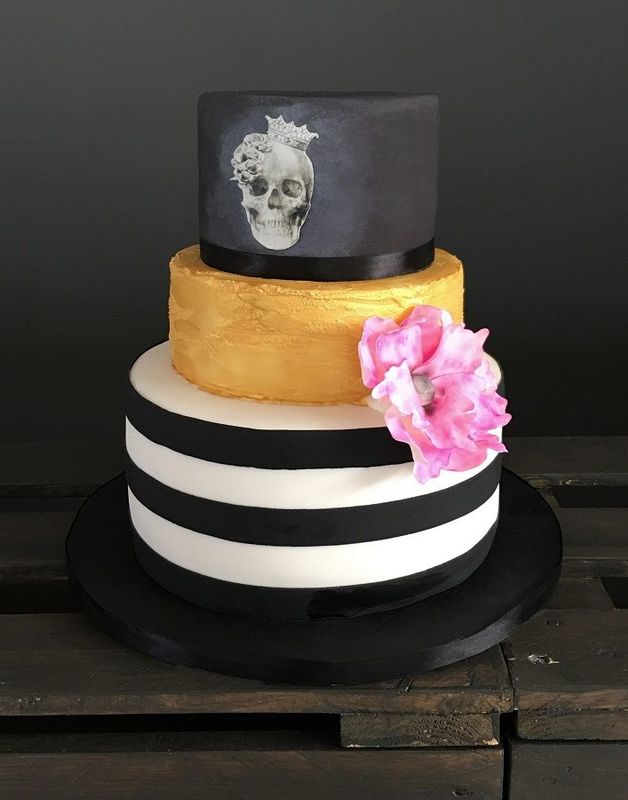 Inspiração para bolos de casamento diferentes e originais de 3 andares | Créditos: My Fancy Cake