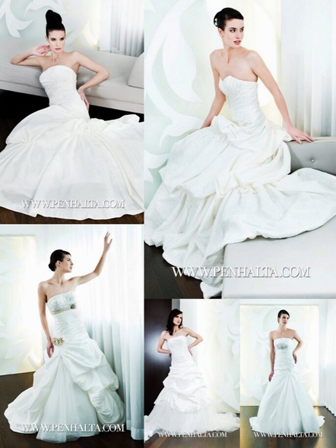 Vestidos de noiva Penhalta 2012 - saias com volume