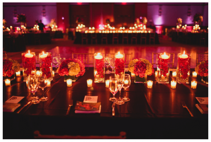 Decoración de boda con velas - Foto Aga Images