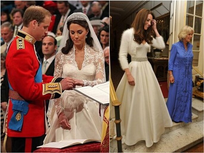 Os penteados de Kate Middleton no dia do seu casamento
