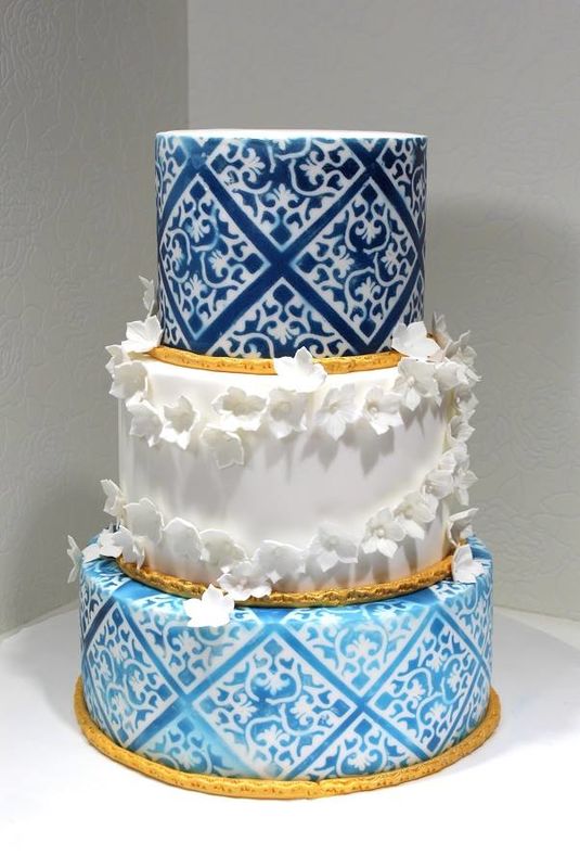 Inspiração para bolos de casamento de 3 andares | Créditos: My Fancy Cake