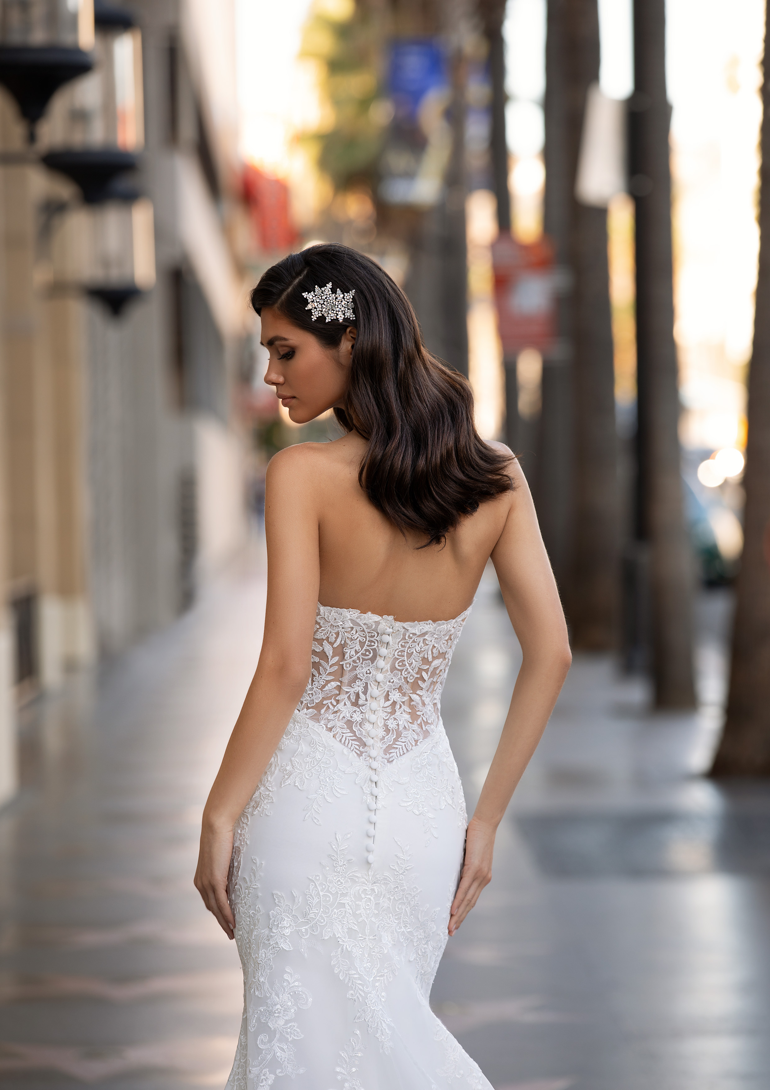 Vestido de noiva modelo Monroe da coleção Pronovias 2021 Cruise Collection