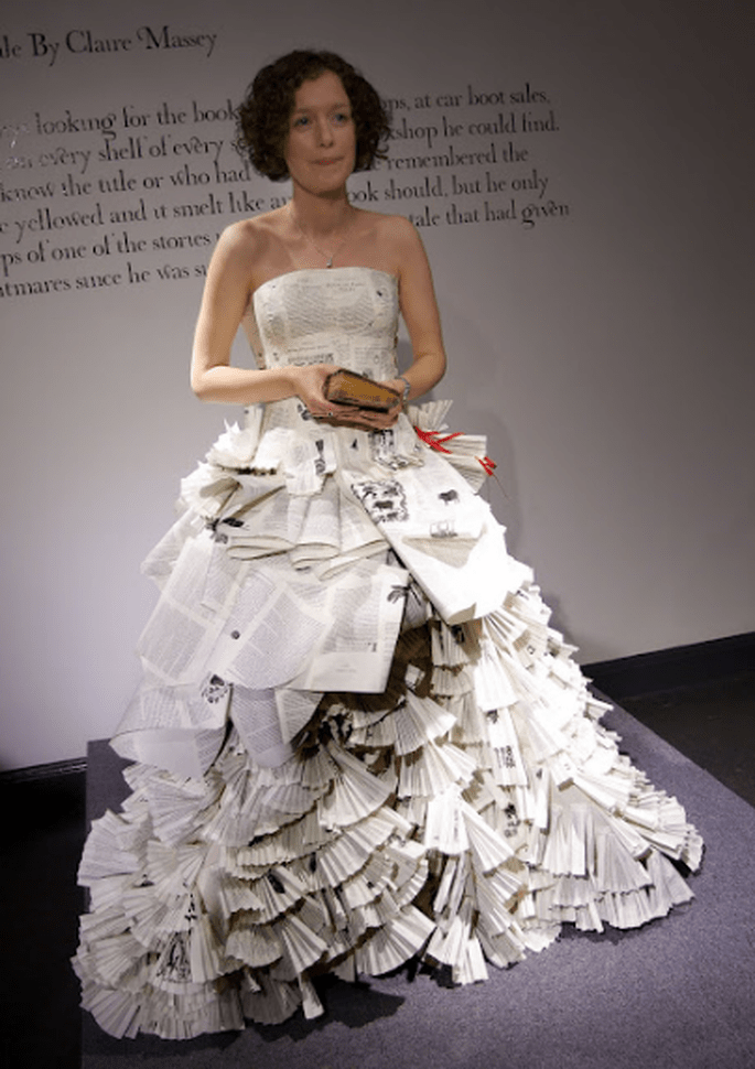 "Vestido de palabras" de Jennifer Pritchard Couchman. Foto: www.jenniferpritchardbridal.wordpress