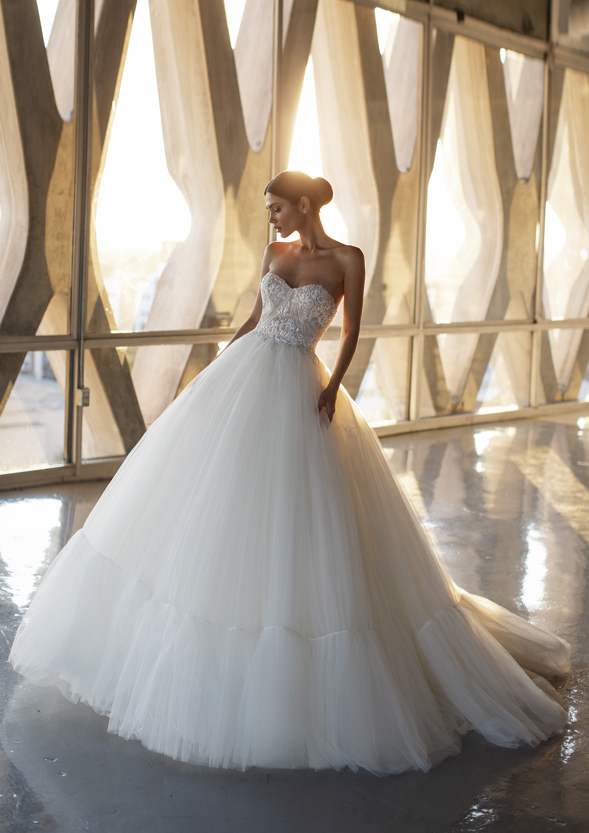 Vestido de noiva modelo Sabu da coleção Pronovias 2021 Cruise Collection