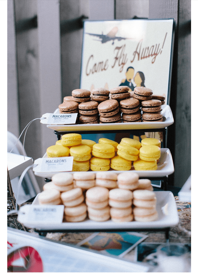 Macarons para el postre de tu boda - Foto Ashley Kelemen Photography