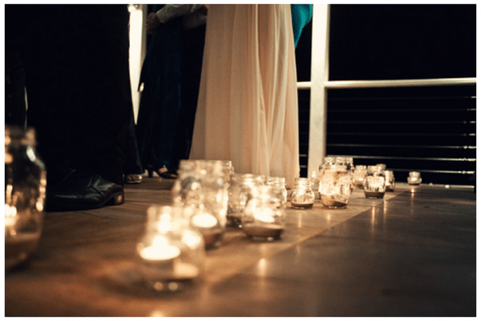 Decoración de boda con velas - Foto Todd Hunter McGaw Photoraphy