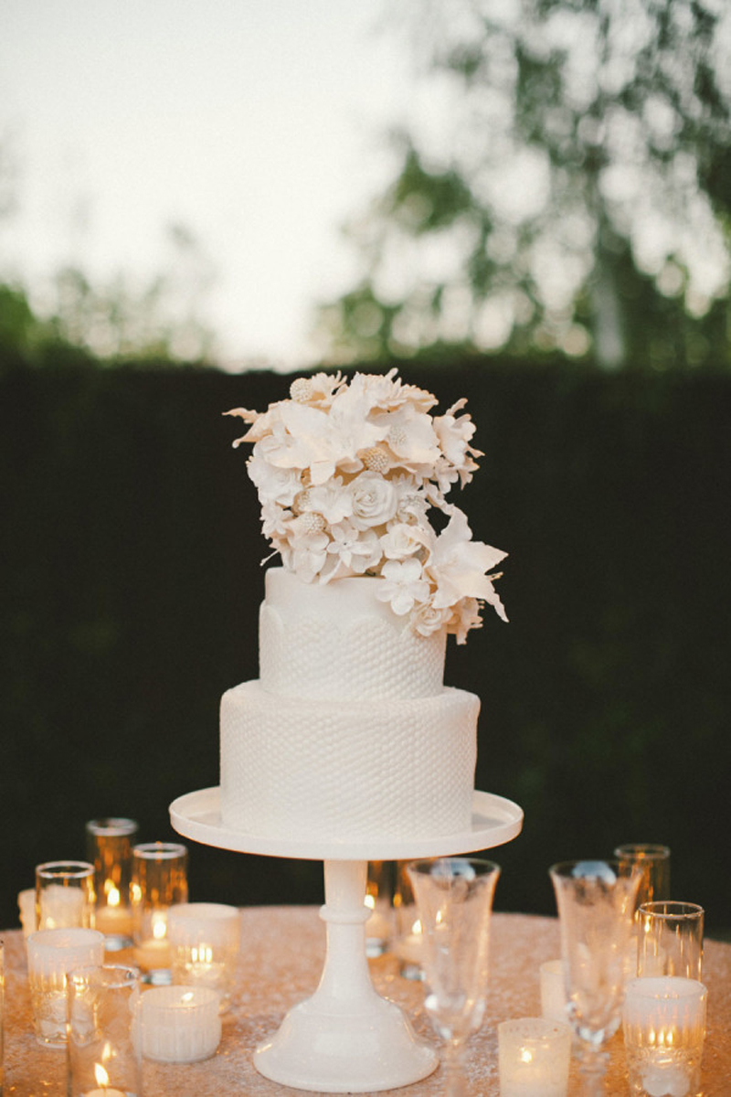 Inspiração para bolos de casamento de 2 andares | Créditos: Emily Blake Photography