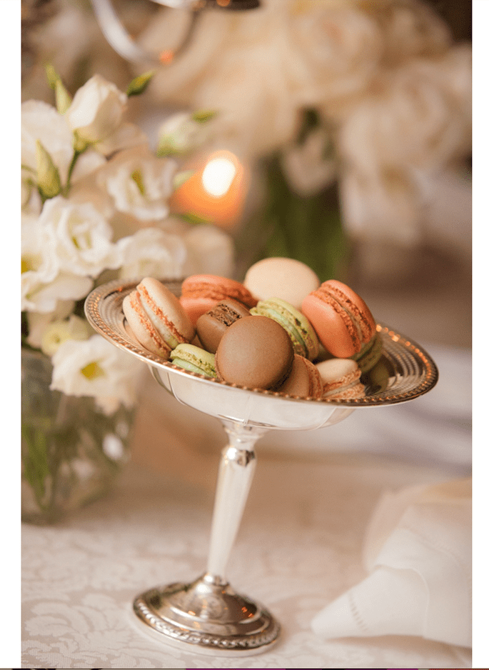 Macarons para el postre de tu boda - Foto Kelly Brown