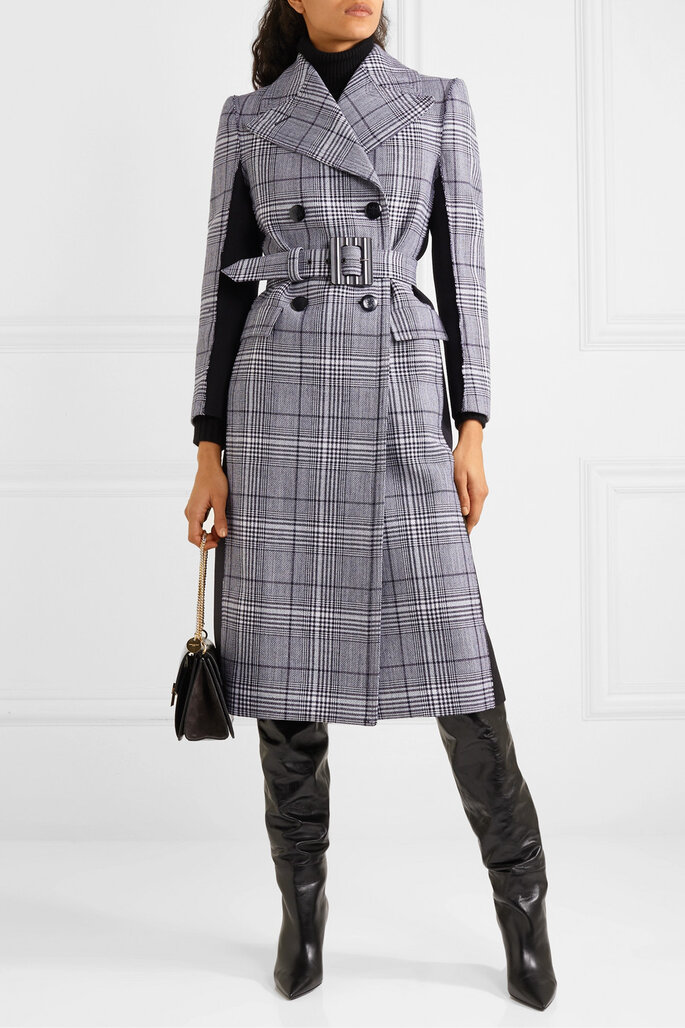 Casaco Cruzado de Lã Prince of Wales Givenchy via Net-a-Porter