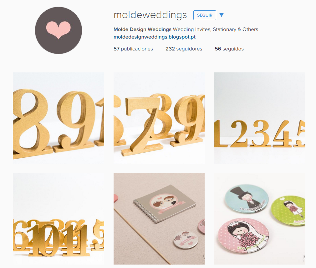 Instagram Molde Design Weddings