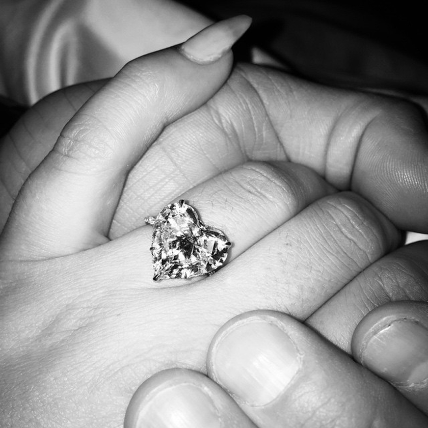 Anillo de compromiso de Lady Gaga.