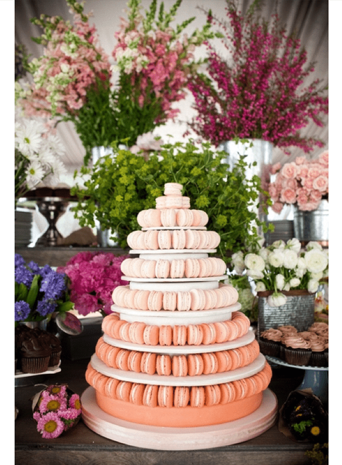 Macarons para el postre de tu boda - Foto Blaine Siesser Photography