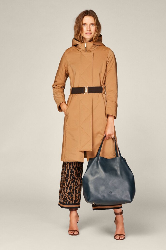 Trench acolchoado com cinto Carolina Herrera