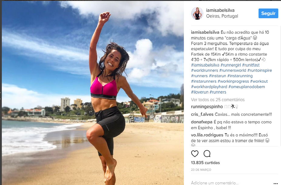 Foto via Instagram @iamisabelsilva