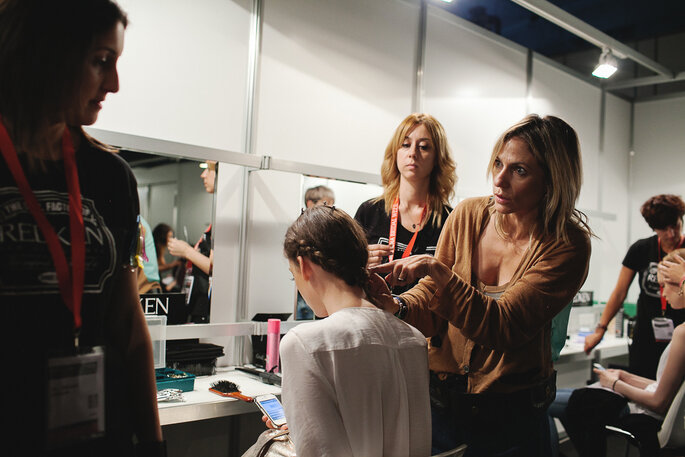 Backstage Barcelona Bridal Week Backstage Barcelona Bridal Week