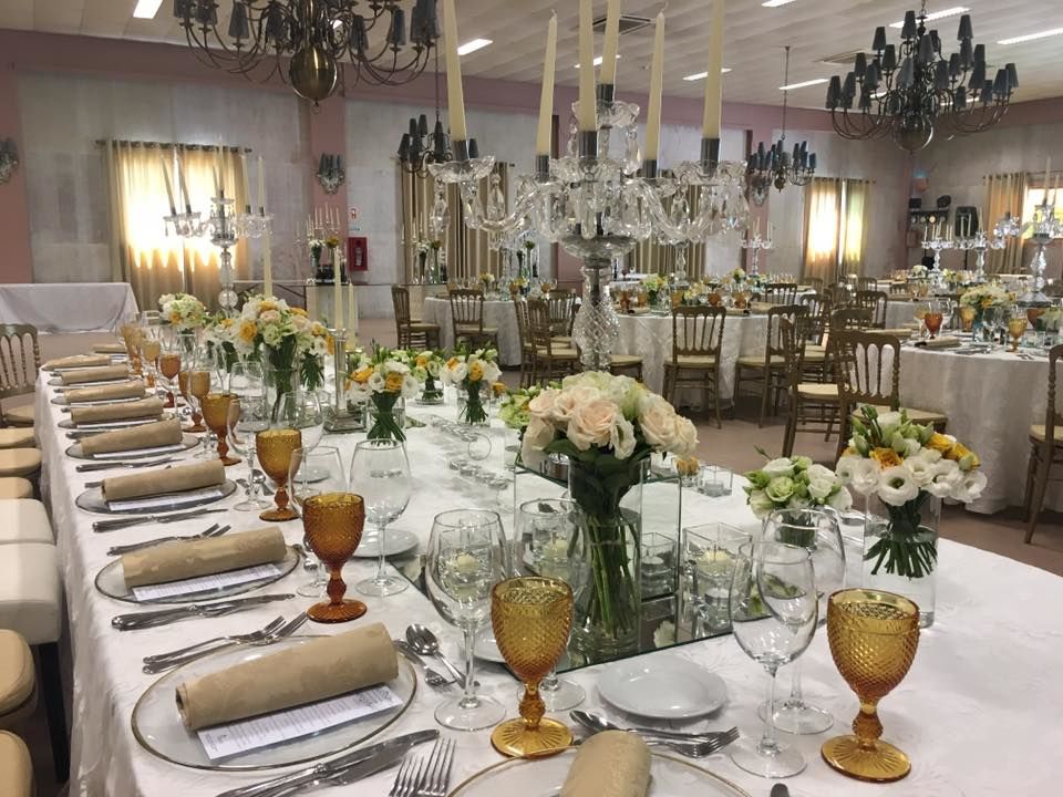 Decoração de mesa de casamento