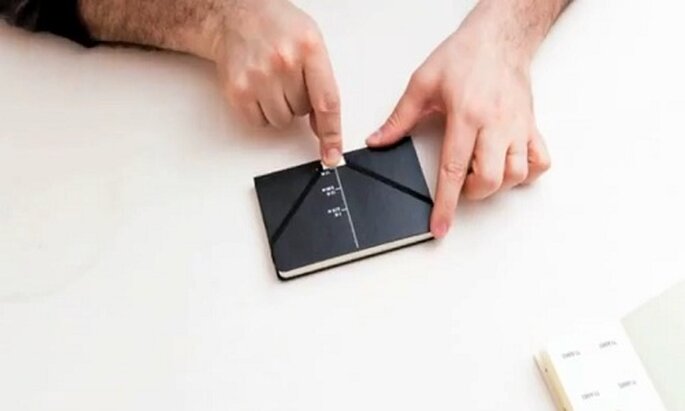 El cuaderno se convierte en un romántico lanzador de mensajes. Foto: Moleskine.