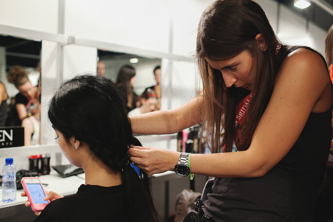 Backstage Barcelona Bridal Week Backstage Barcelona Bridal Week