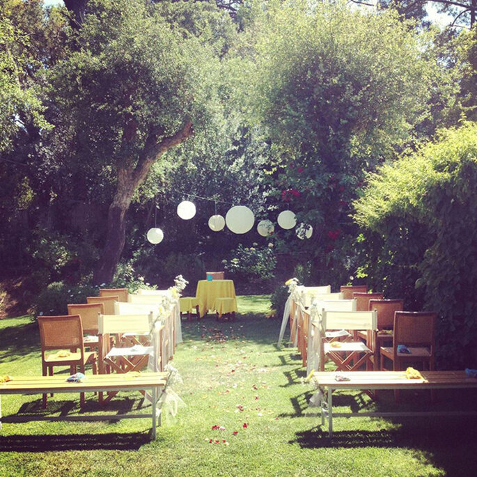O seu altar num espaço verde. Foto Adriana Morais