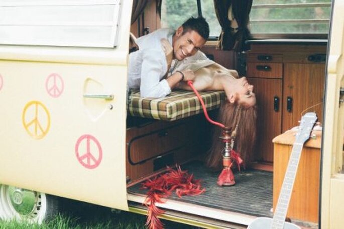 Dentro da famosa Pão de forma os noivos tomaram o seu tempo para desfrutar um do outro. Foto: Bell Studio.