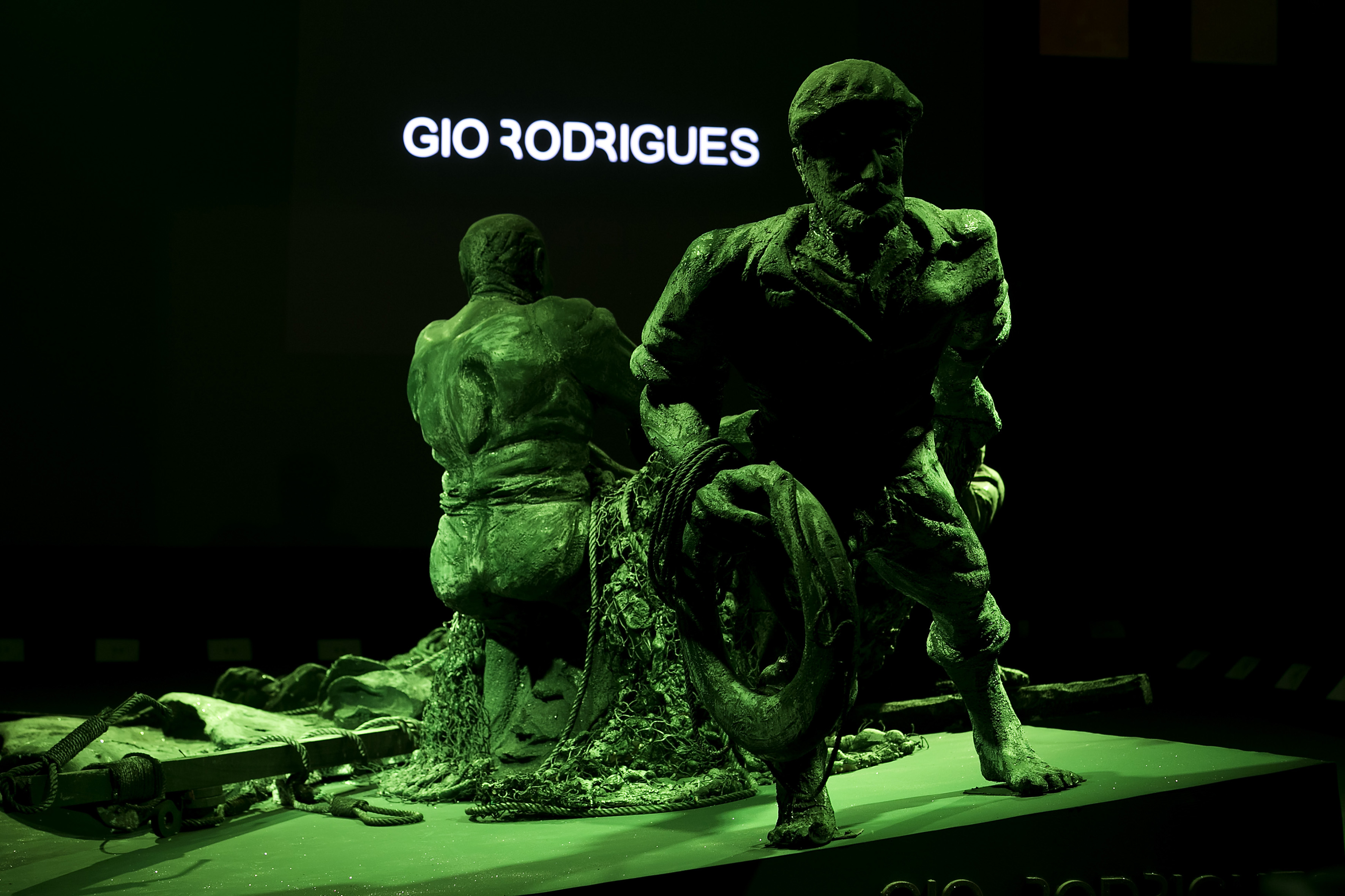 Cenário de apresentação da nova colecção de Gio Rodrigues.