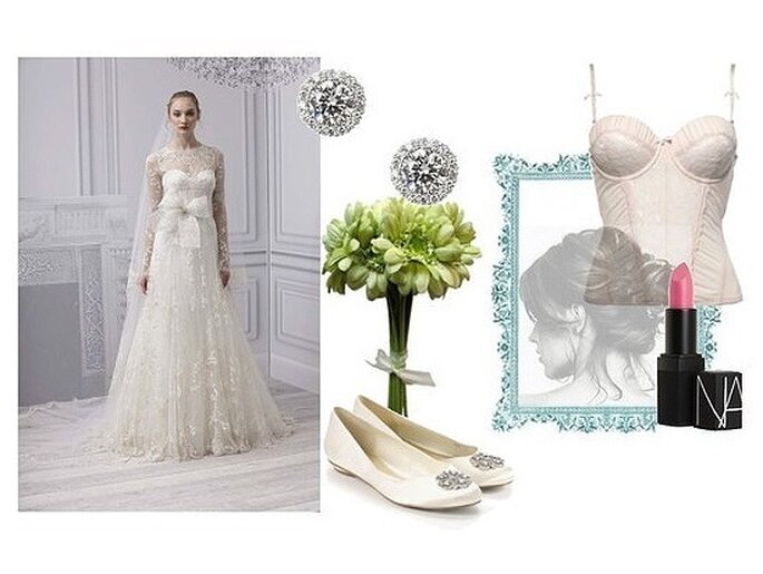 Fotos: Vestido Monique Lhuillier primavera 2013, sabrinas Monsoon,lingerie Affinitas, batom NARS.