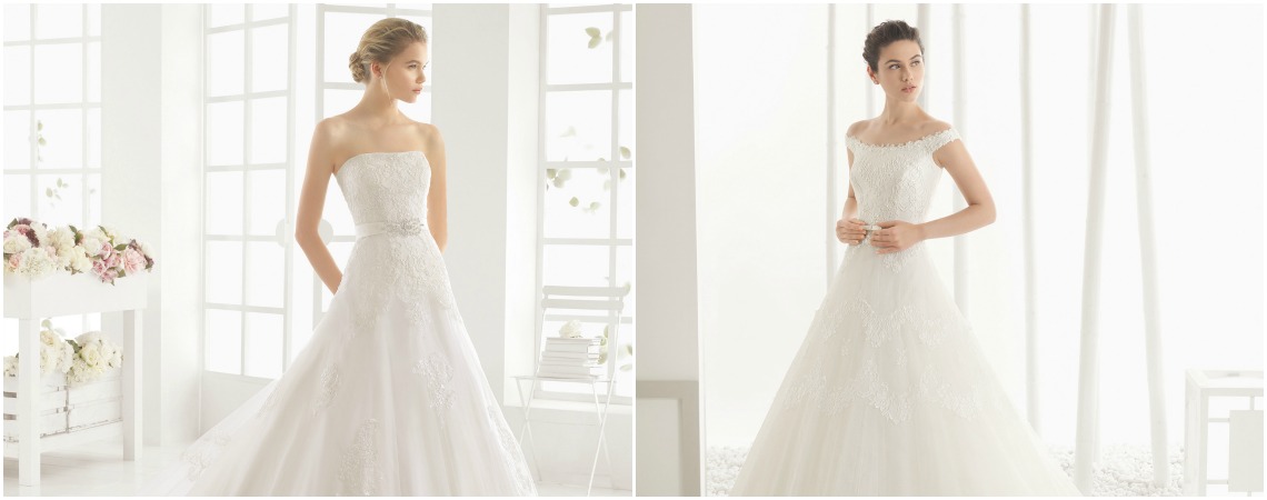 Vestidos de noiva de linha A.