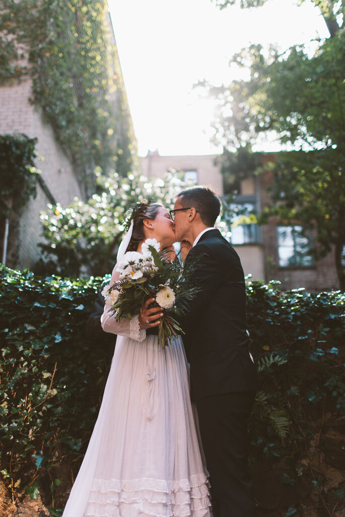 Un dulce casamiento íntimo con estilo vintage. Foto: Karen Kristian Photographer