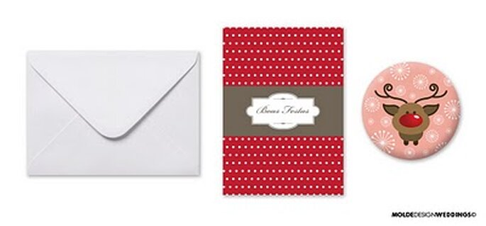 Postais para o Natal - Moldes Design Weddings