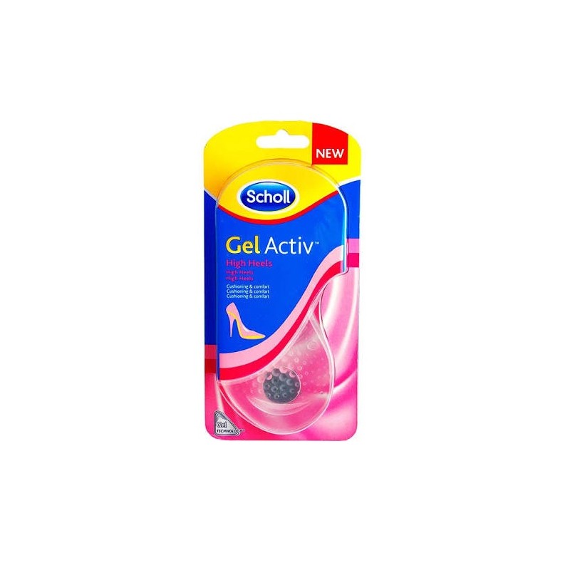 Palmilhas de gel Dr Scholl, ideais para uma comodidade extrema com o uso de tacões muito altos. Palmilhas com uma grande amortização.