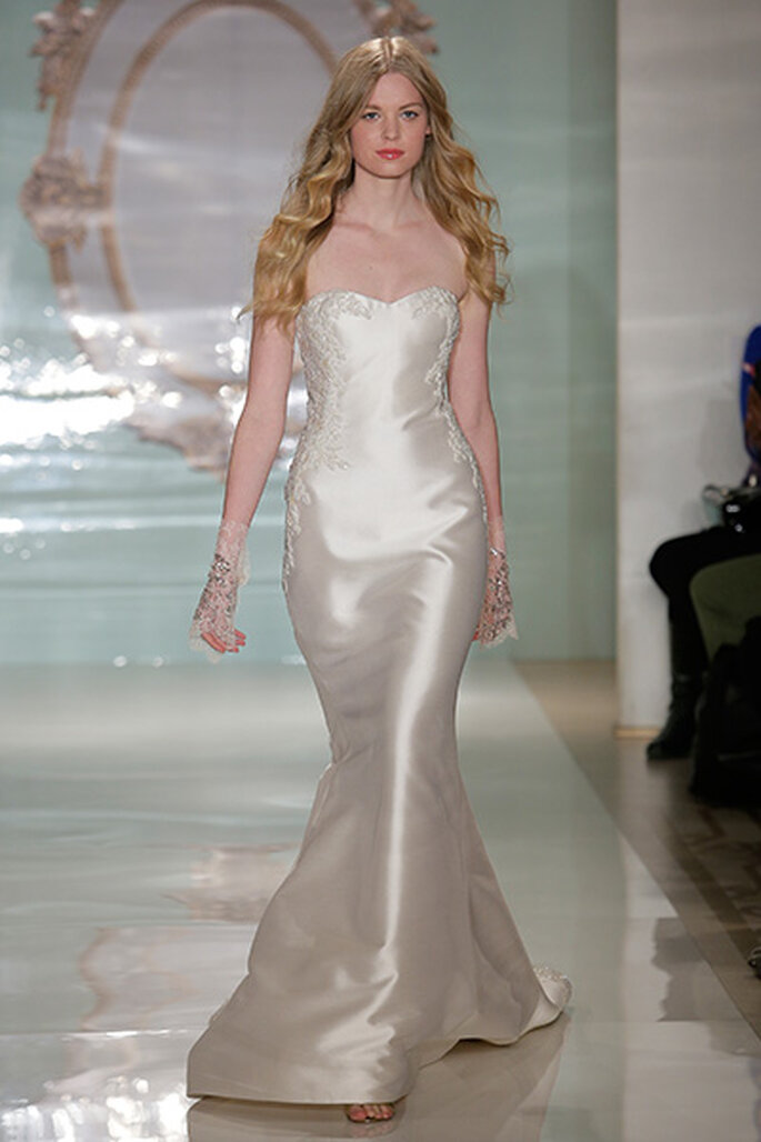 Colecção de Verão de Noivas 2015 de Reem Acra na NY Bridal Week. Foto: Getty.