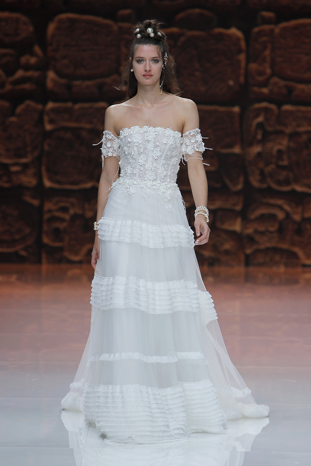 Inmaculada Garcia. Credits: Valmont Barcelona Bridal Fashion Week