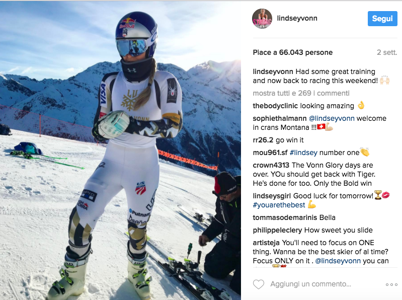 Foto via Instagram @lindseyvonn