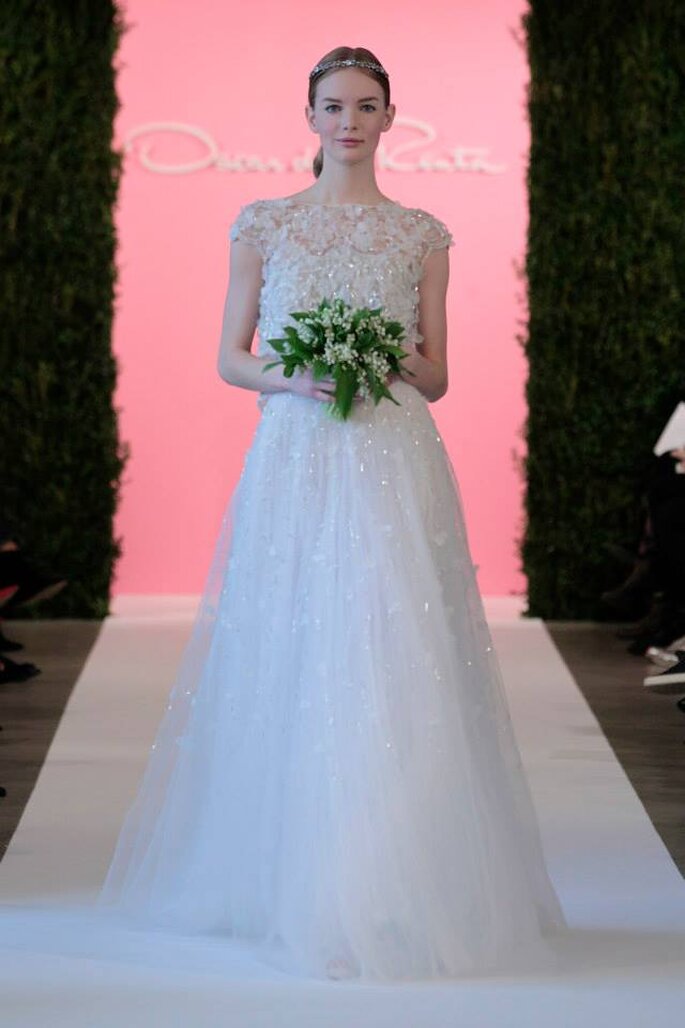 Foto: Colecção de Primavera de 2015 de Óscar de la Renta na NY Bridal Week