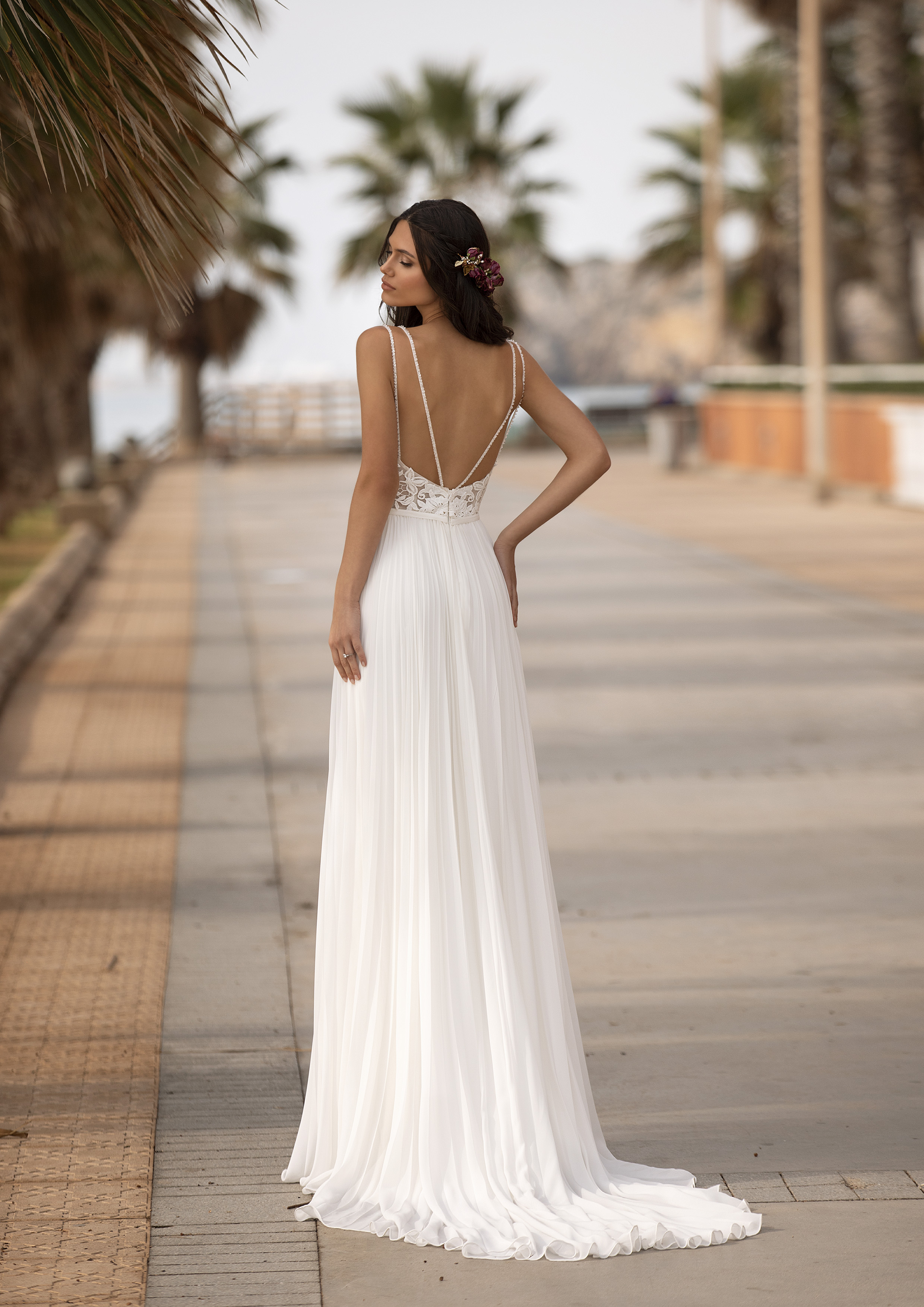 Vestido de noiva modelo Fleming da coleção Pronovias 2021 Cruise Collection