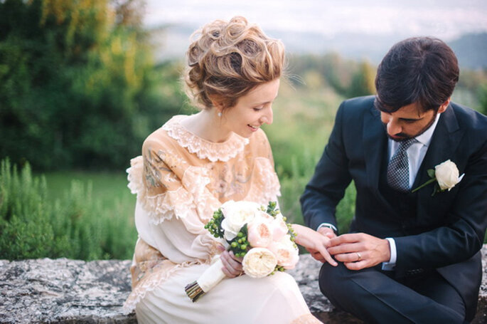 Boda vintage chic. Foto: Infraordinario Studio Fotografico