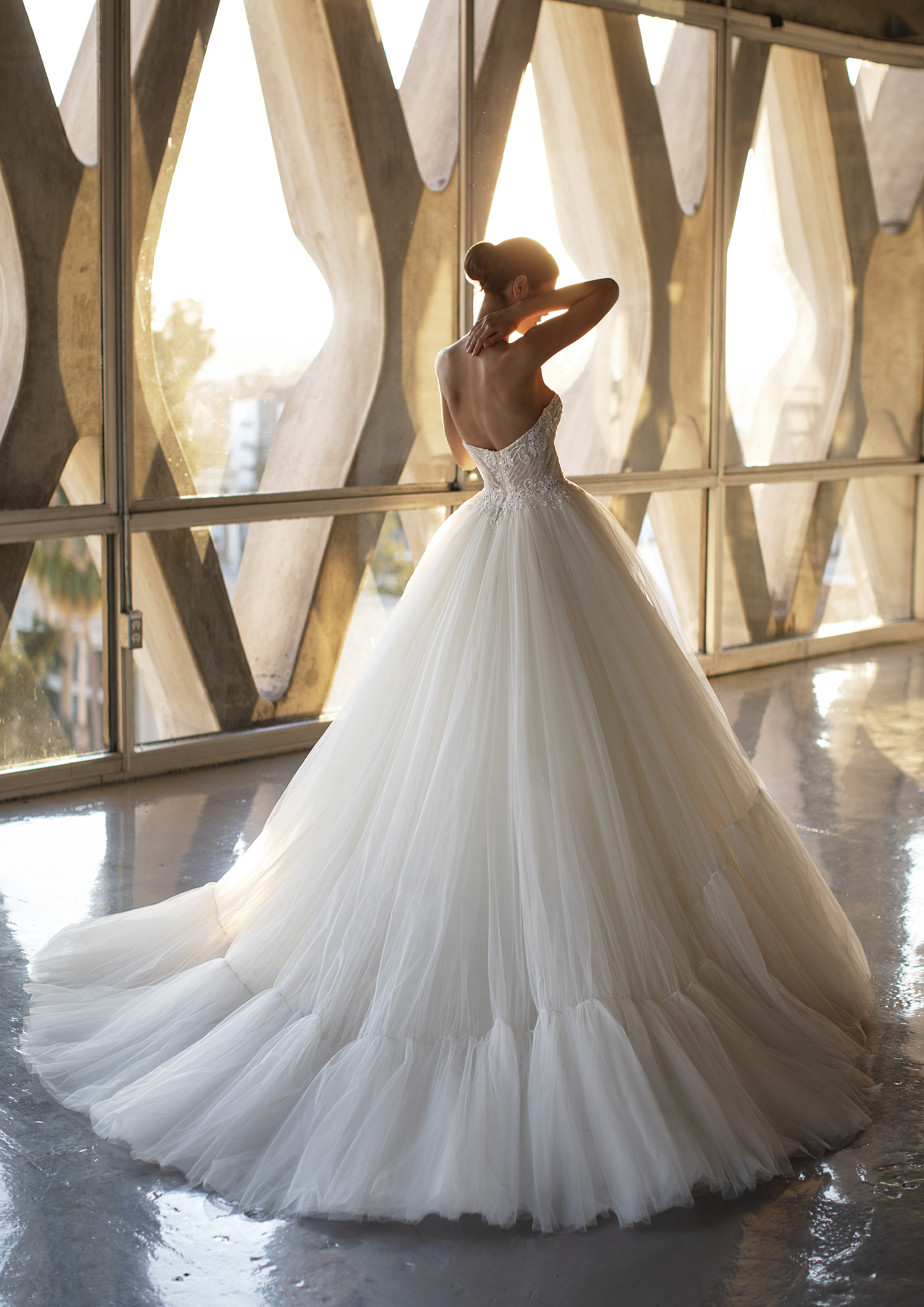 Vestido de noiva modelo Sabu da coleção Pronovias 2021 Cruise Collection