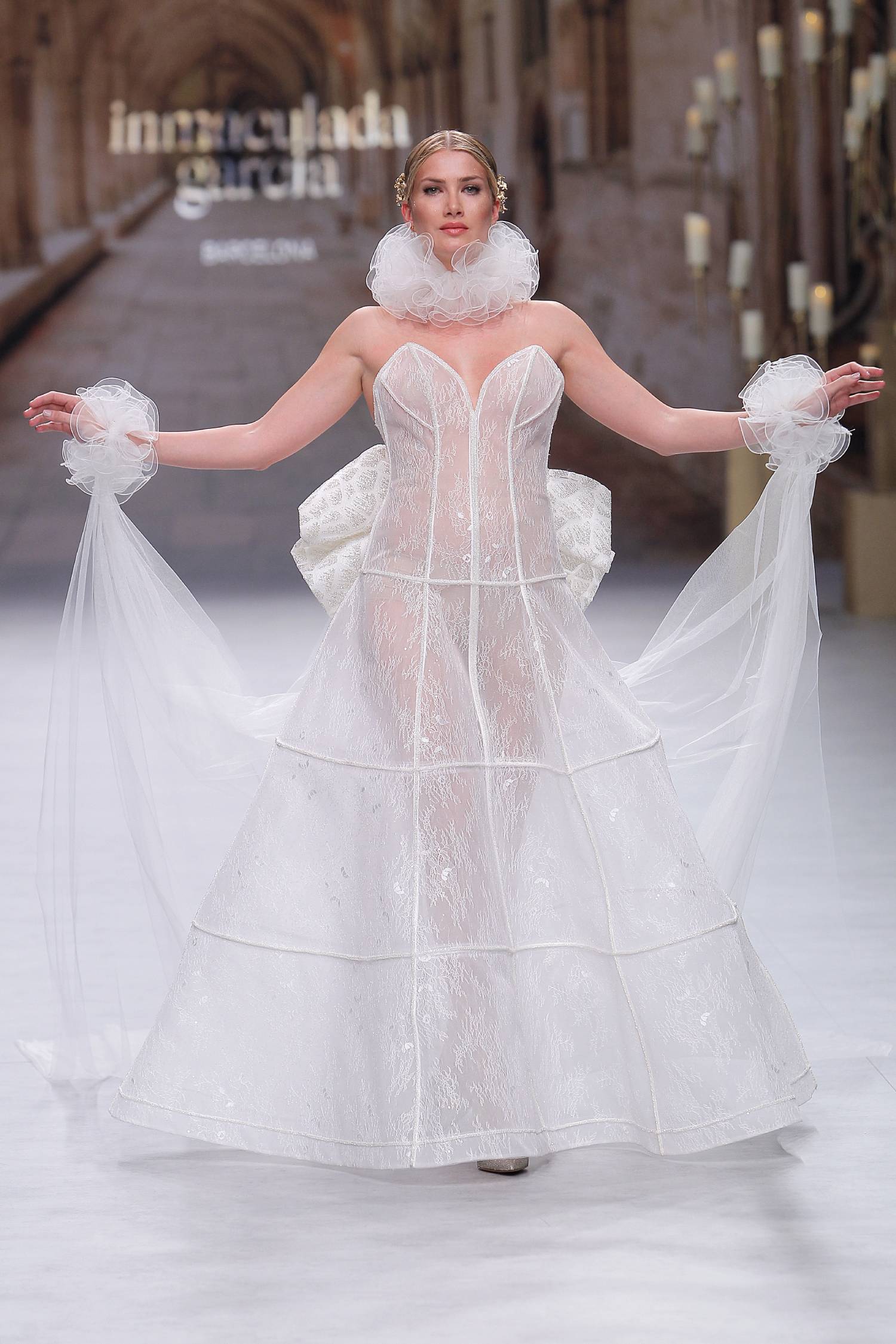 Inmaculada Garcia. Credits: Valmont Barcelona Bridal Fashion Week