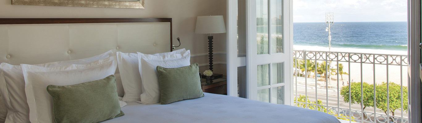 Quarto de hotel com vista para o mar Copacabana Palace, Río de Janeiro