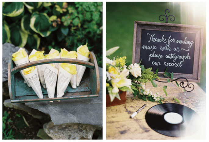 Boda con detalles musicales - Foto Nancy Ray Boda con detalles musicales - Foto Nancy Ray