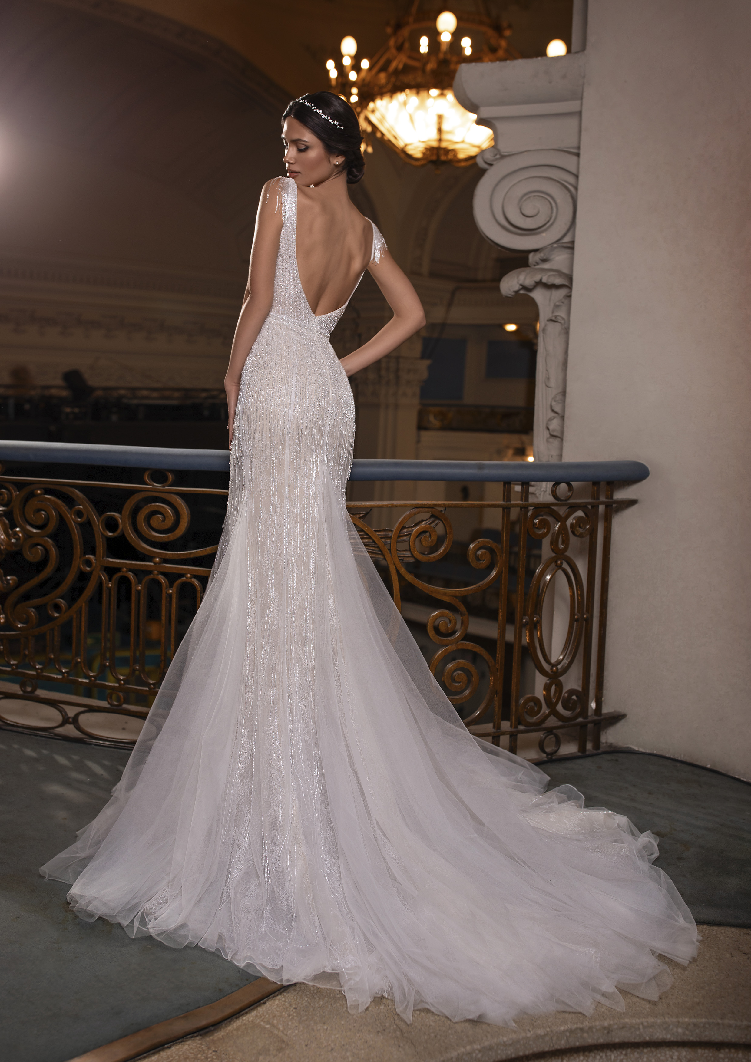 Modelo de vestido de noiva Banky da coleção Pronovias Privée 2021 