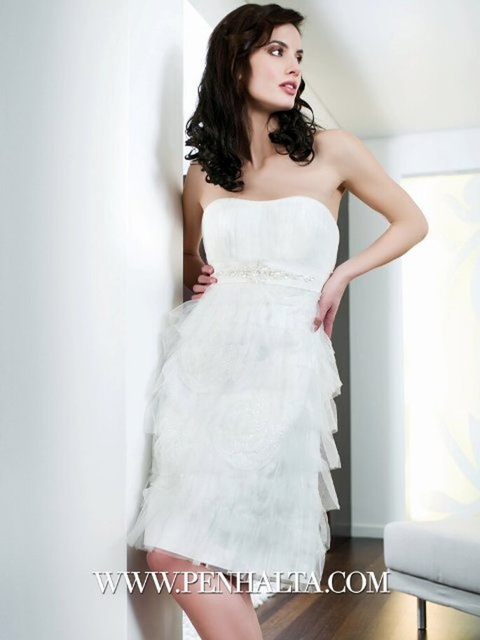 Vestido de noiva curto Cupidus - Penhalta 2012