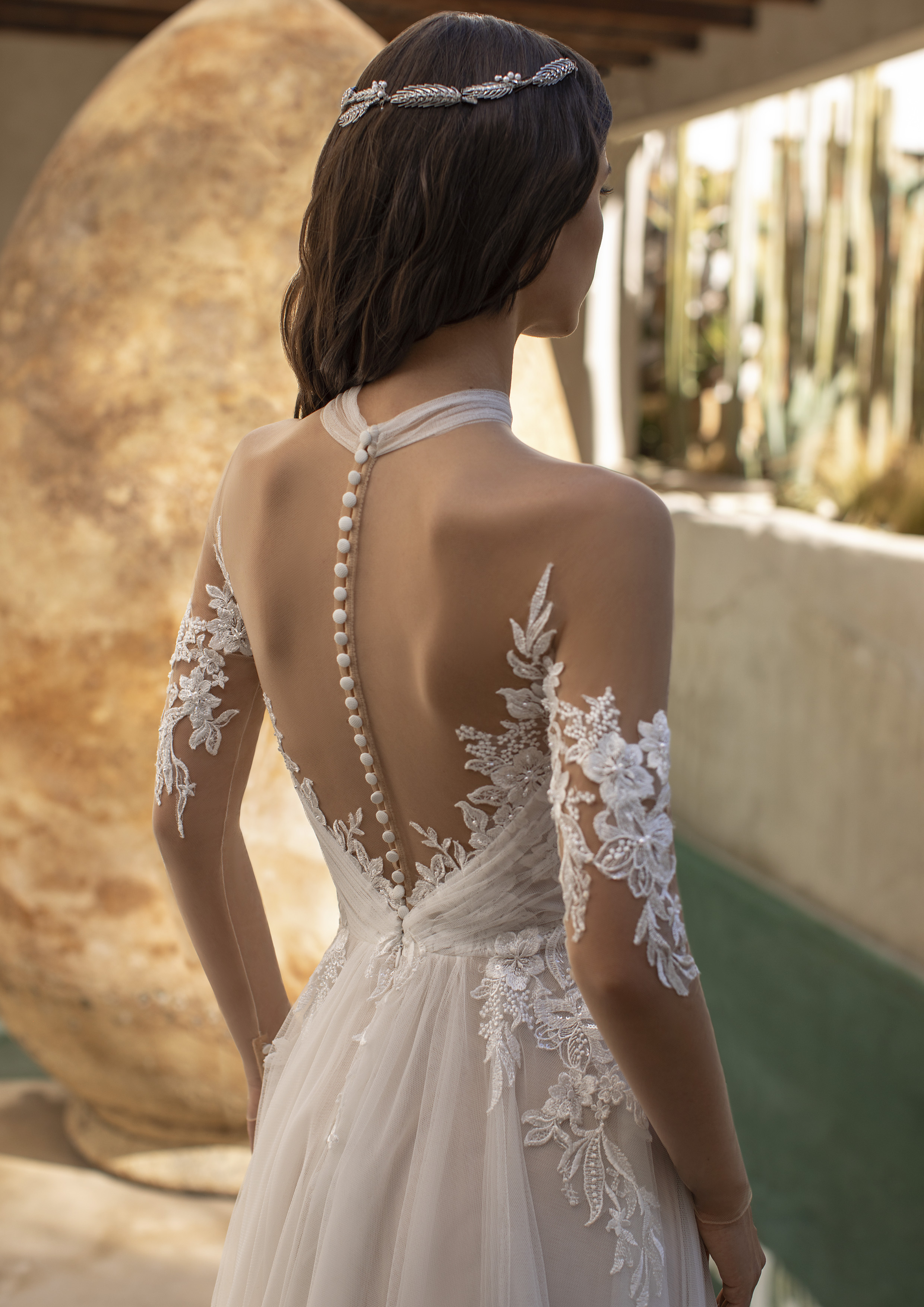 Vestido de noiva modelo Garland da coleção Pronovias 2021 Cruise Collection