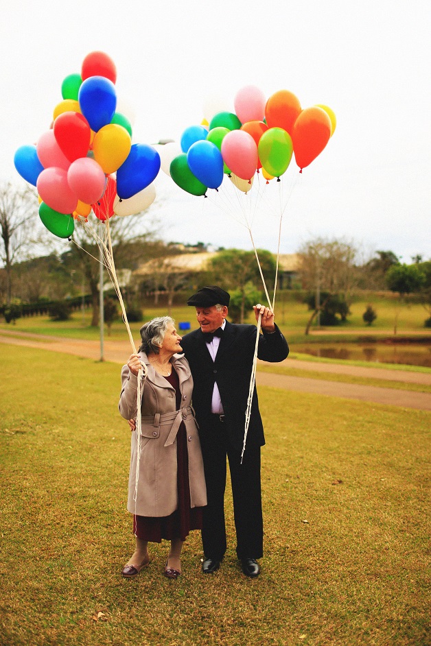 ensaio fotográfico up casal velhinhos