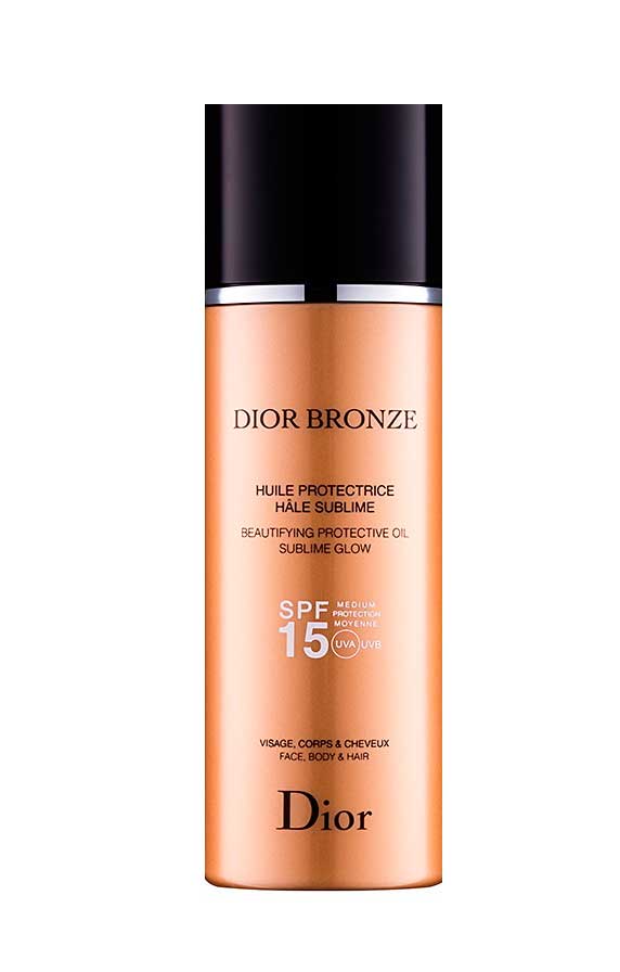 Óleo protector com efeito iluminador da Dior Bronze