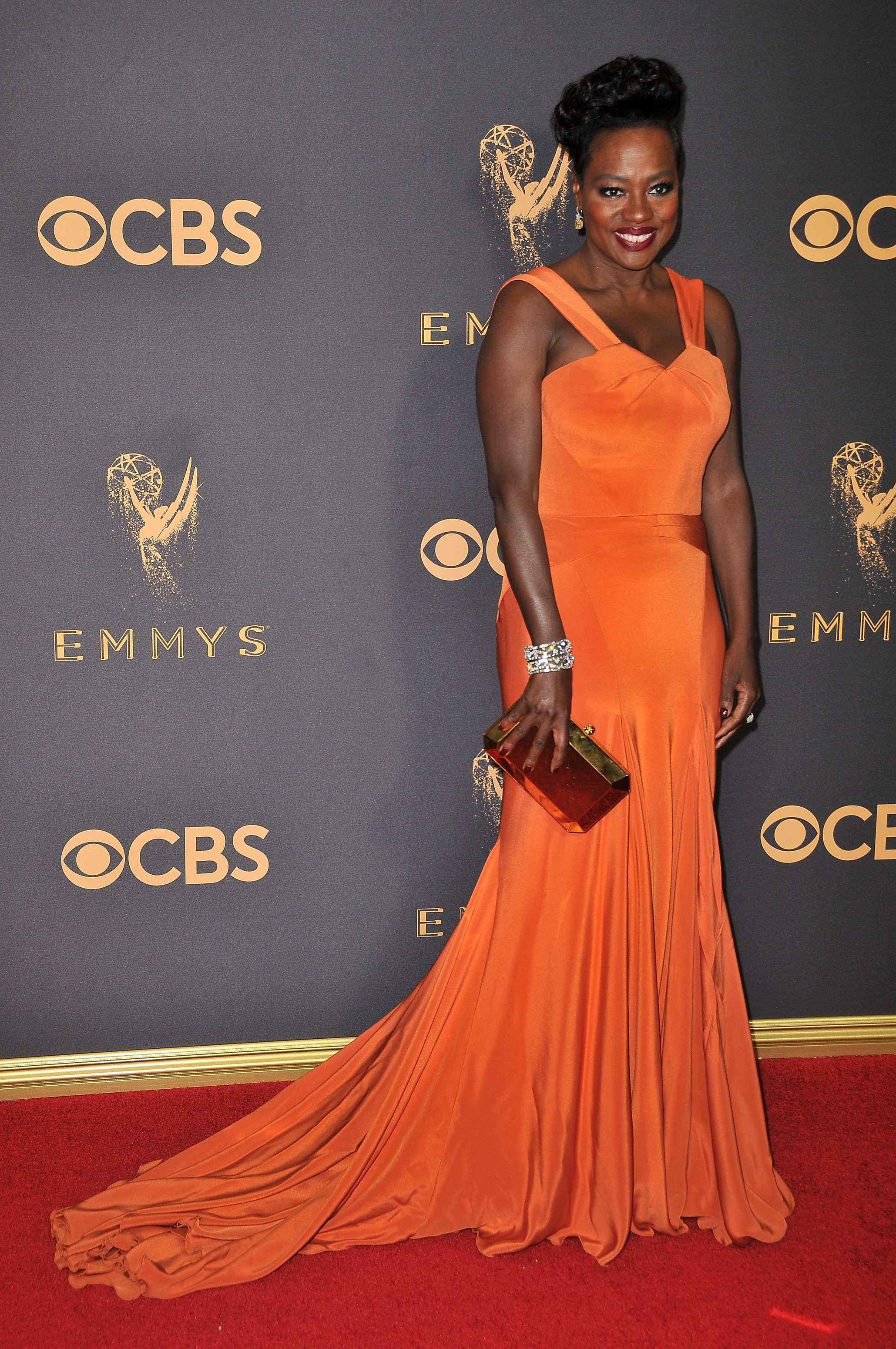 Viola Davis de Zac Posen. Créditos: Cordon Press