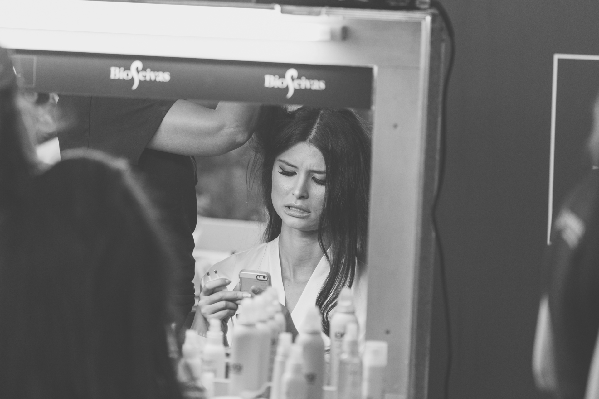 Backstage Desfile Gio Rodrigues | Cabelos: Lupabiológica | Make up: Gonçalo Mello
