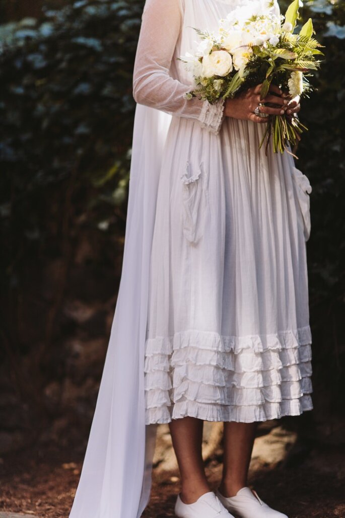 Un dulce casamiento íntimo con estilo vintage. Foto: Karen Kristian Photographer